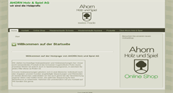 Desktop Screenshot of ahorn-holz-spiel.ch